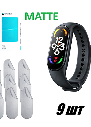 Гидрогелевая защитная пленка для xiaomi mi band 4 матовая антибликовая (9 шт)