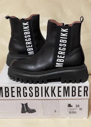 Ботинки- челси женские кожаные 🇮🇹 италия dirk bikkembergs, р.38