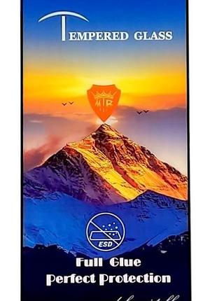 Защитное стекло mtb для tecno pop 9 4g full glue полный клей black
