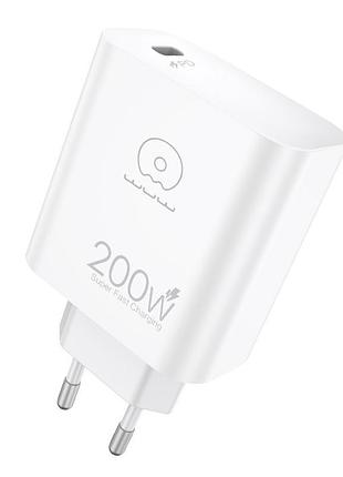 Сетевое зарядное устройство wuw c235 pd 200w smart быстрая зарядка type-c