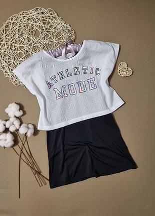 Спортивное платье-двойка h&amp;m sport «athletic mode» для девочки