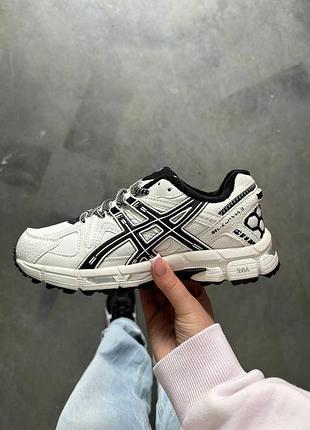 Утепленные зимние женские кроссовки asics gel-kahana 8 winter termo white black ассикс белого с черным цветов термо