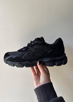 Утепленные зимние мужские кроссовки asics gel-nyc winter termo black ассикс черного цвета термо