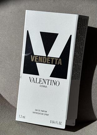 Парфумована вода для жінок valentino vendetta donna, 1.2 мл