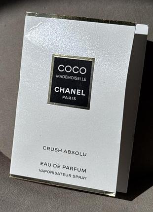 Парфумована вода для жінок chanel coco mademoiselle crush absolu, 1.5 мл