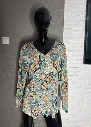 Блуза на ґудзиках великого розміру батал kim&co, xxxl