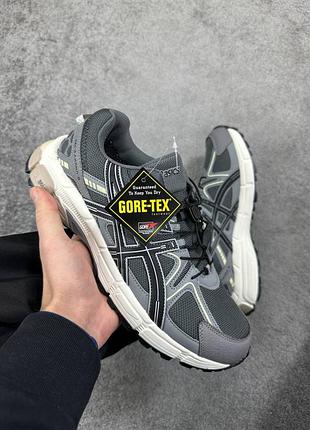 Утеплені зимові чоловічі кросівки asics gel-kahana 8 termo grey winter асікс сірого кольору термо