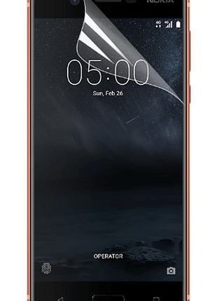 Гидрогелевая защитная пленка на nokia 5 на весь экран прозрачная