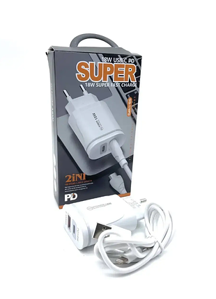 Мережеве зарядне зі шнуром m-usb abc