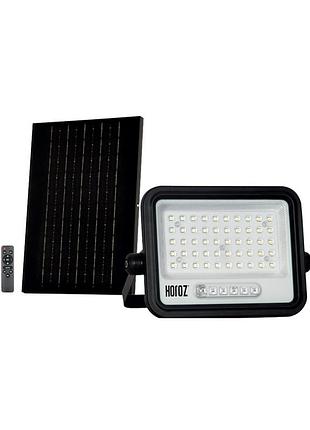 Прожектор світлодіодний з сонячною панеллю tiger pro-100 3cct 100w