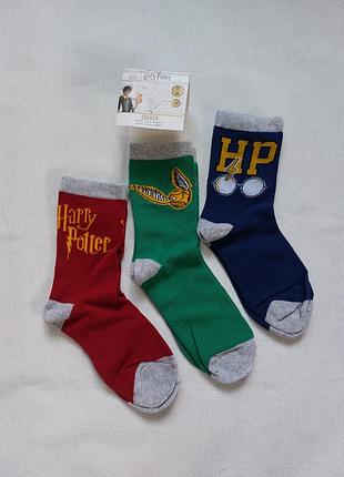 Набор 3 пары высокие носки harry potter размер 35-38