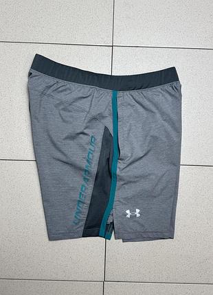 Чоловічі спортивні шорти under armour андер армор сірі легкі оригінальні для бігу залу тренувань фітнесу спорту шорты мужские l
