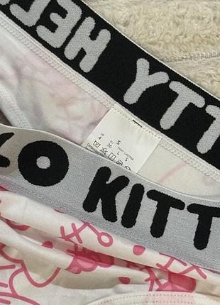 Трендові трусики-стрінги hello kitty (розмір s / eu 36) 4