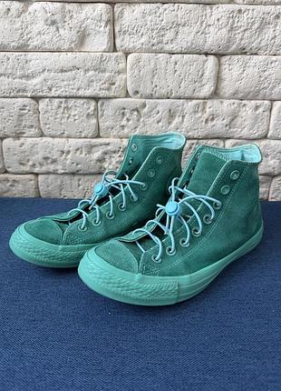 Кеди жіночі converse високі, розмір 39.5, довжина устілки 25 см, замша