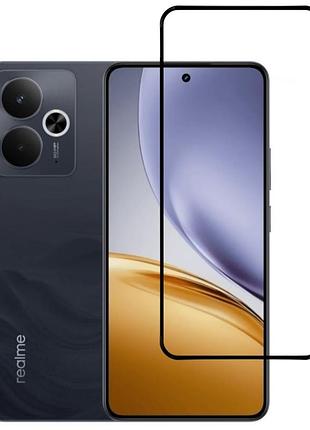Захисне скло lux для realme 14t повна проклейка чорний