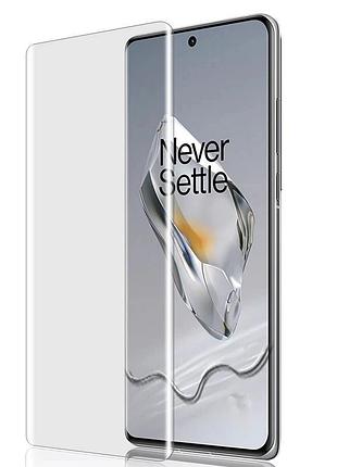 Захисне скло fiji curved uv для oneplus 12 анти-відбитки (з клеєм та уф лампой) clear