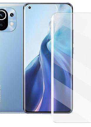 Защитное стекло fiji curved uv для xiaomi mi 11 анти-отпечатки (с клеем и уф лампой) clear