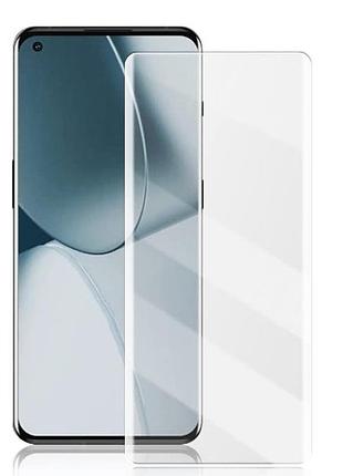 Захисне скло fiji curved uv для oneplus 10 pro анти-відбитки (з клеєм та уф лампой) clear
