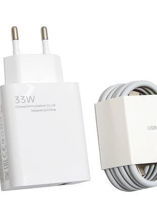Зарядное устройство power adapter 9168, usb+type-c, белое, 18w, с кабелем 95 см