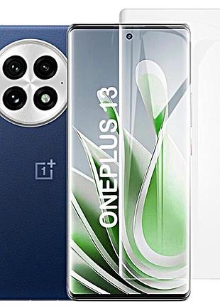 Захисне скло fiji curved uv для oneplus 13 анти-відбитки (з клеєм та уф лампой) clear