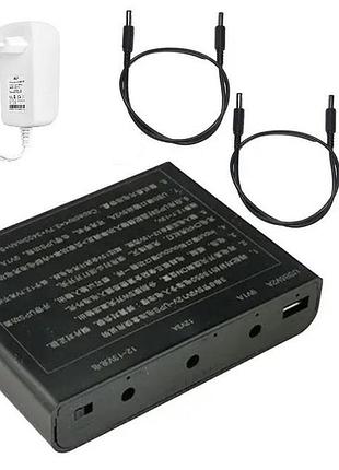 Дбж для роутера ups 16000mah 36w 12v/ 9v/ 5v безперебійник павербанк для роутера оптоволокна джерело безпербійного живлення