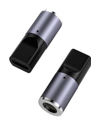 100w usb type-c магнитный адаптер быстрой зарядки – коннектор для ноутбуков и устройств
