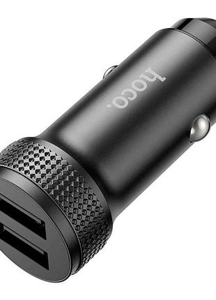 Автомобильное зарядное устройство hoco z49 12w / 2.4a 2usb black