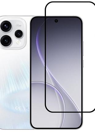 Захисне скло lux для oppo reno15 (cph2825) повна проклейка чорний
