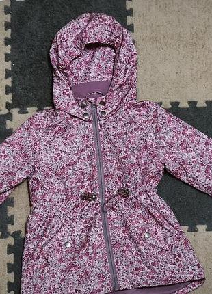 Вітровка дитяча рожева в квітковий принт, розмір 104, h&m