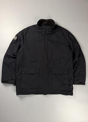 Чоловіка куртка lacoste fleece lined / чорна