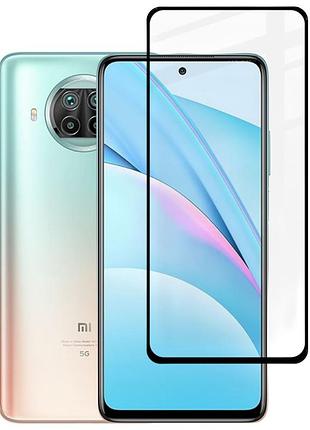 Защитное стекло fiji premium для xiaomi mi 10t lite полная проклейка anti-static черный