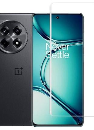 Захисне скло fiji curved uv для oneplus ace 3 анти-відбитки (з клеєм та уф лампой) clear