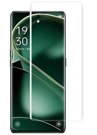 Захисне скло fiji curved uv для oppo find x6 анти-відбитки (з клеєм та уф лампой) clear
