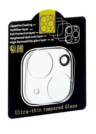 Защитное стекло на камеру elite для apple iphone 13 mini противоударное для блока камер transparent