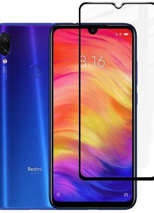 Захисне скло fiji premium для xiaomi redmi note 7 / note 7 pro / global повне проклеювання anti-static чорний