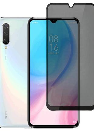 Защитное стекло fiji privacy для xiaomi mi 9 lite (mi cc9) антишпион anti-peeping полная проклейка черный