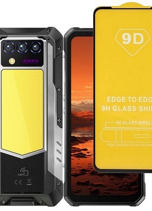 Захисне скло tdg 9d для oukitel wp100 / wp100 titan повна проклейка чорний