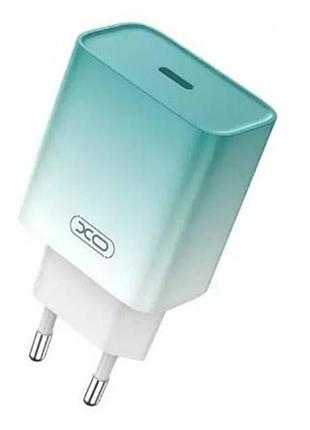 Сетевое зарядное устройство xo ce18 fasr charger type-c pd/qc 30w blue (32664_2953730)