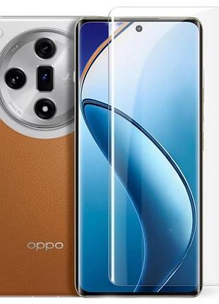 Захисне скло fiji curved uv для oppo find x7 анти-відбитки (з клеєм та уф лампой) clear