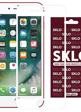 Защитное стекло sklo 3d для apple iphone 7 / iphone 8 / iphone se (2020) с диагональю экрана 4.7, с полной проклейкой, защитой от