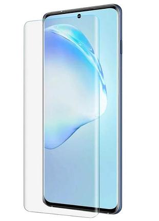 Захисне скло fiji curved uv для motorola edge 70 pro анти-відбитки (з клеєм та уф лампой) clear