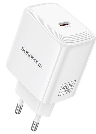 Сзу borofone bn33 fuente pd40w (1usb-c) white