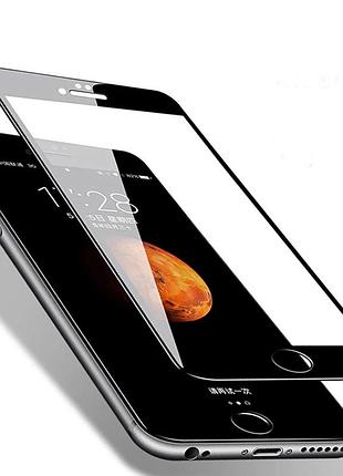 Защитное стекло fiji premium для apple iphone 6 plus / 6s plus полная проклейка anti-static черный