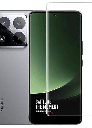Захисне скло fiji curved uv для xiaomi 15 pro анти-відбитки (з клеєм та уф лампой) clear