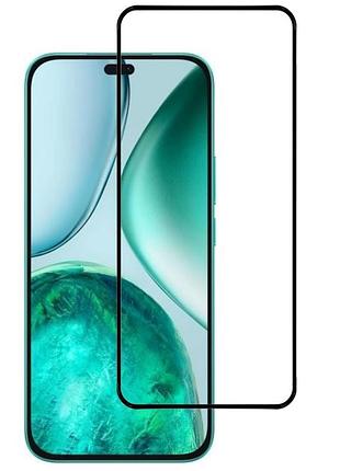 Захисне скло lux для honor x8c повна проклейка чорний