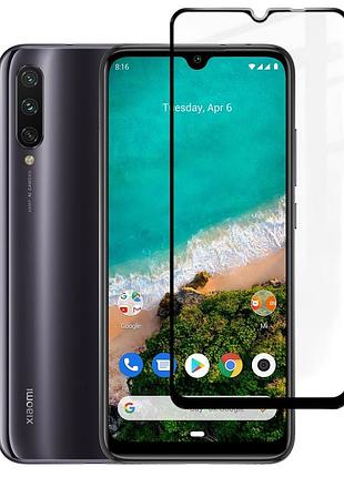 Защитное стекло fiji premium для xiaomi mi a3 (mi cc9e) полная проклейка anti-static черный