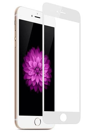 Захисне скло fiji premium для apple iphone 6 / 6s повне проклеювання anti-static білий