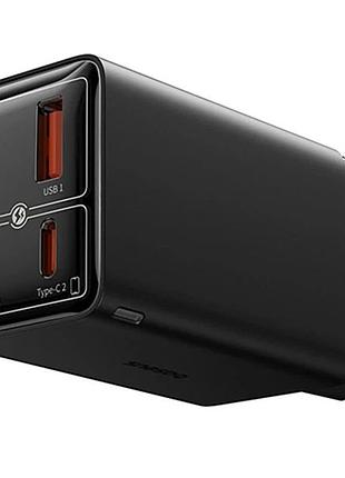 Мзп baseus gan6 pro fast charger 100w (2usb-a/2c) (p101627) cluster black