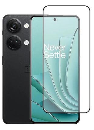 Захисне скло lux для oneplus ace 2v повна проклейка чорний