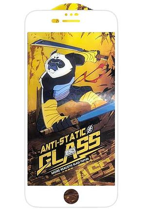 Захисне скло 5d anti-static panda (тех.пак) для apple iphone 7 / iphone 8 / iphone se (2020) , 4.7 дюйми, антистатичне захисне